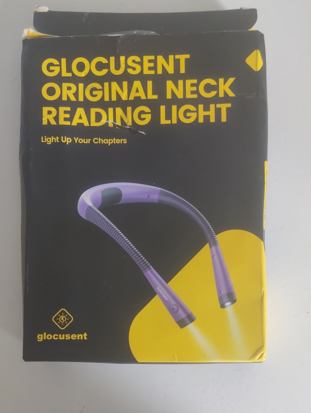 Purple Neck Reading Light – Hands-Free LED Illumination